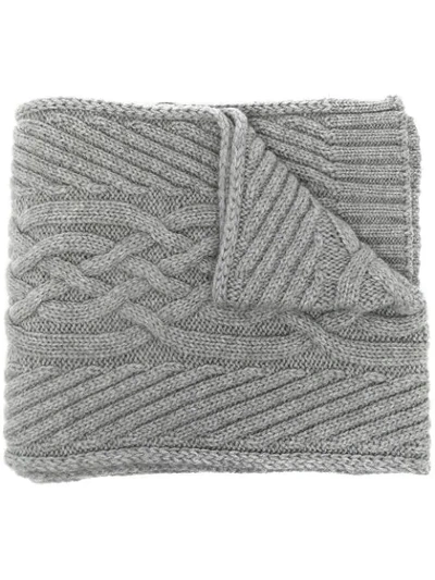 Dolce & Gabbana Grey Cashmere Scarf