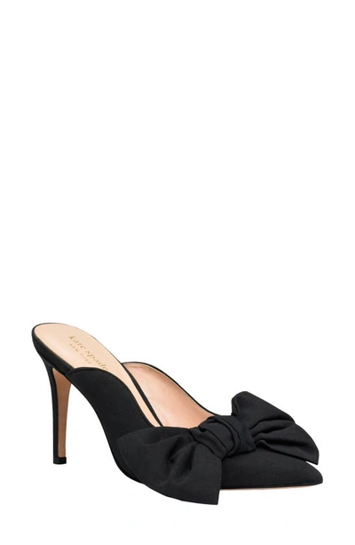 Kate Spade Sheela Satin Bow Pumps In Black