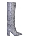 PARIS TEXAS PARIS TEXAS EMBOSSED BLOCK HEEL BOOTS