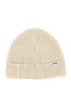 Apc Wool & Cashmere Beanie In Off-white