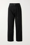 ACNE STUDIOS BELTED HIGH-RISE WIDE-LEG JEANS