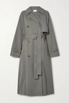 THE ROW KAREEM BELTED DOUBLE-BREASTED SHELL TRENCH COAT