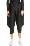 ISSEY MIYAKE THICKER BOUNCE PLEATED CROP PANTS,PP08JF432