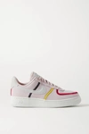 Nike Air Force 1 '07 Suede-trimmed Canvas Sneakers In Blush