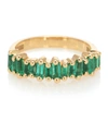 Suzanne Kalan Fireworks 18kt Gold Ring With Emeralds In Gold
