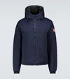 Canada Goose Lodge Hooded Padded Jacket In Navy