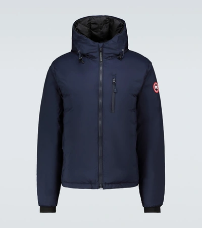 Canada Goose Lodge 连帽衬垫夹克 In Navy