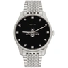 GUCCI SILVER SLIM G-TIMELESS BEE WATCH