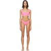 Hunza G Net Sustain Seersucker Bikini In Pink