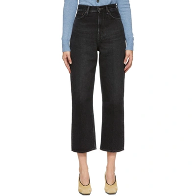 Acne Studios 1993 High-rise Relaxed Tapered-leg Jeans In Schwarz