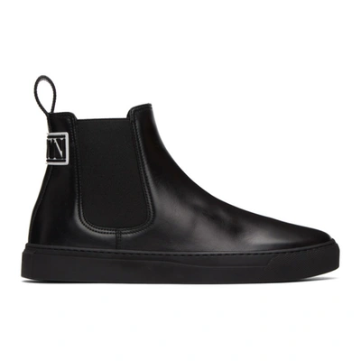 Valentino Garavani Vltn Beatle Boots In Black