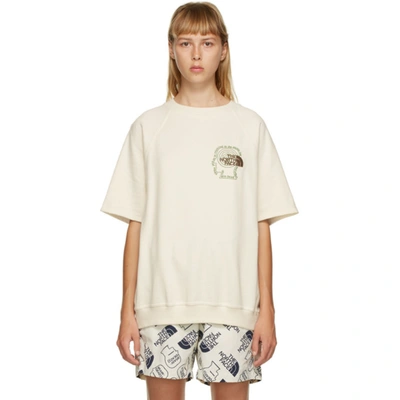 Brain Dead Off-white The North Face Edition Climber Short Sleeve Sweatshirt In Neutrals