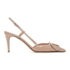 Valentino Garavani Garavani Patent Vlogo Slingback Pumps 80 In Pink