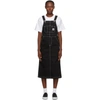 CARHARTT CARHARTT WORK IN PROGRESS BLACK BIB LONG SKIRT DRESS