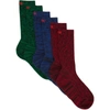 AFFIX AFFIX THREE-PACK MULTIcolour STATIC SOCKS