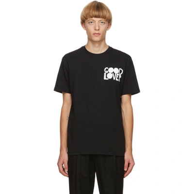 Valentino Good Lover-print Cotton-jersey T-shirt In Black