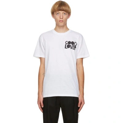 Valentino Good Lover-print Cotton-jersey T-shirt In White