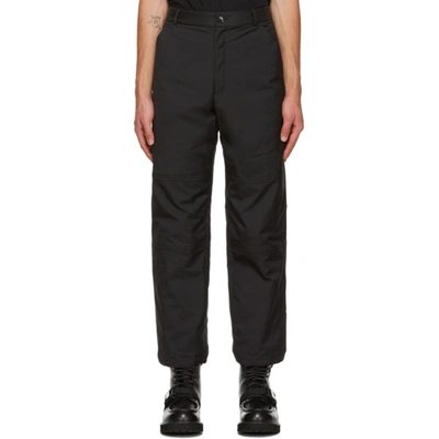 Valentino Embroidered -logo Tailored Trousers In Black