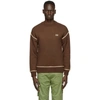 ADER ERROR BROWN BASIC MASKING SWEATER