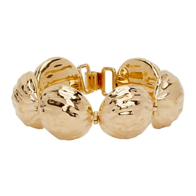 Loewe 金色 Hammered Globe 手链 In 8130 Gold
