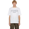 FENDI WHITE ROMA T-SHIRT