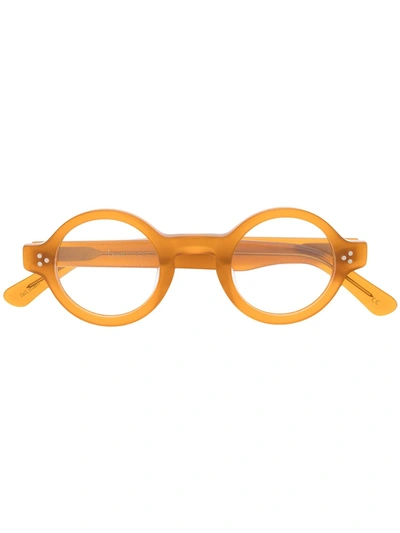 Lesca Burt Round-frame Glasses
