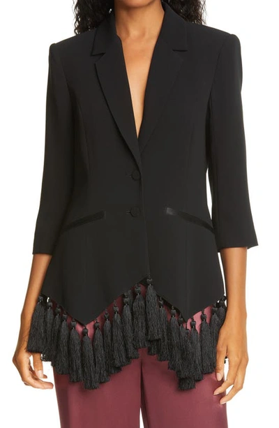 Cinq À Sept Women's Violetta Fringe Blazer In Black