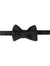 Charvet Large Silk Tonal Bow Tie In Black