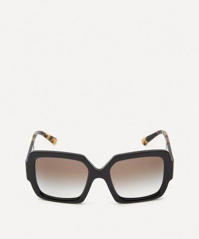 Prada Oversized Square Sunglasses In Black