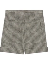 GUCCI HOUNDSTOOTH WOOL SHORTS