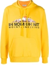 Ih Nom Uh Nit Mountaineering Print Hoodie In Yellow
