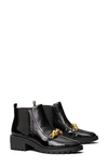 Tory Burch Jessa Lug-sole Leather Chelsea Boots In Perfect Black