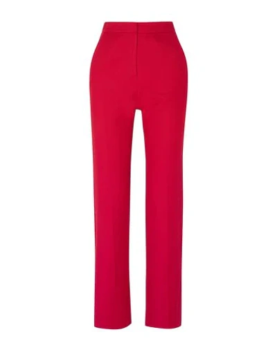 Lado Bokuchava Cotton-twill Straight-leg Pants In Red