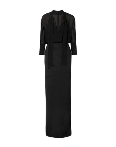 Akris Long Dresses In Black