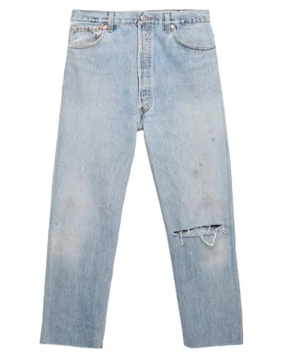 Re/done With Levi's Denim Pants In Blue