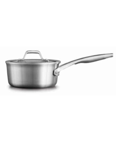 Calphalon Premier 1.5qt Stainless Steel Sauce Pan With Cover In Metallic