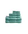 Madison Park Adrien Super-soft Cotton 6-pc. Towel Set Bedding In Teal
