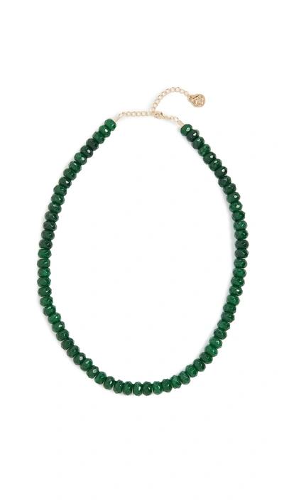 Cloverpost Kingsley Necklace In Forest Green