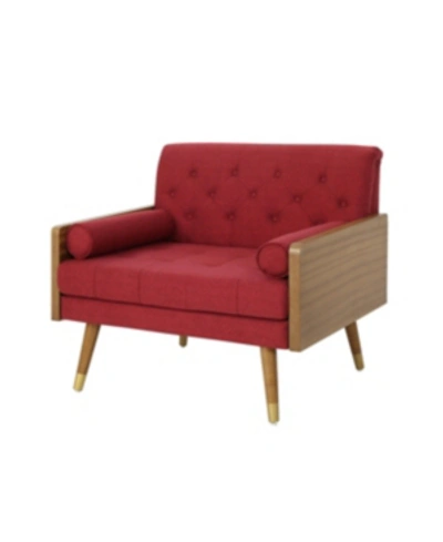 Noble House Logan Club Chair In Red