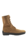 TOD'S WINTER RUBBER BOOTS IN SUEDE LEATHER,XXM0HW00500HSEC801