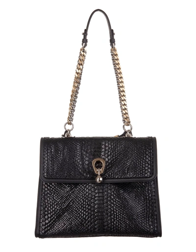 Ermanno Scervino Black Medium Laminated Faubourg Bag In Nero