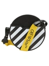 OFF-WHITE OFF WHITE DIAGONAL STRIPE ROUND BAG,11553978