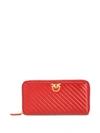 PINKO LOVE QUILTED CONTINENTAL WALLET
