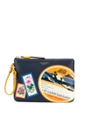 TORY BURCH PERRY TRAVEL PATCHES WRISTLET