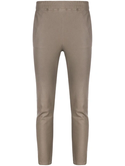 Arma High-rise Fitted Trousers In Grey