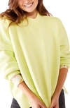 Free People Easy Street Tunic Sweater In Zested Lime