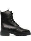 BA&SH COMY PEBBLED-EFFECT ANKLE BOOTS