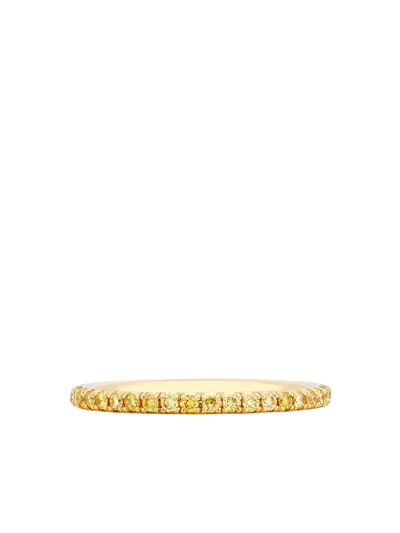 De Beers 18kt Yellow Gold Diamond Aura Eternity Band Ring