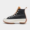 Converse Women's Run Star Hike Leather Platform Sneaker Boots From Finish Line In Black