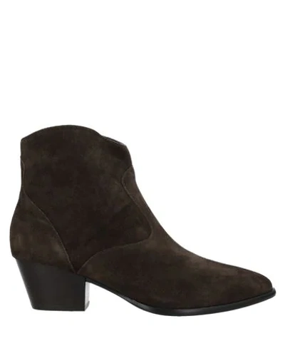 Ash Ankle Boots In Green